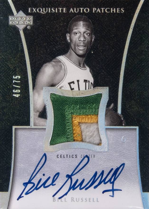 Men's Celtics Bill Russell Patch Collection Jersey - All Stitched