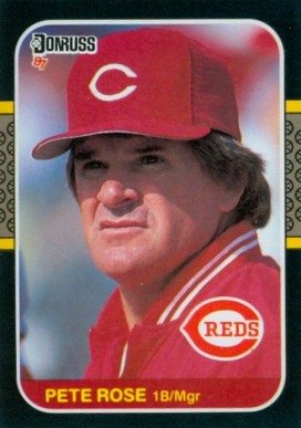 1987 Donruss Pete Rose #186 Baseball Card