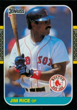 1987 Donruss Jim Rice #92 Baseball Card