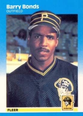 1987 Fleer Glossy Barry Bonds #604 Baseball Card