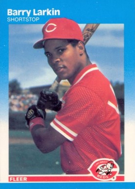 1987 Fleer Glossy Barry Larkin #204 Baseball Card
