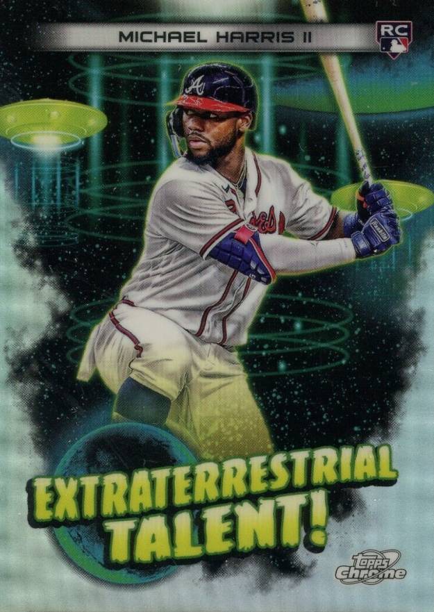 2023 Topps Cosmic Chrome Extraterrestrial Talent Michael Harris II #ET16 Baseball Card