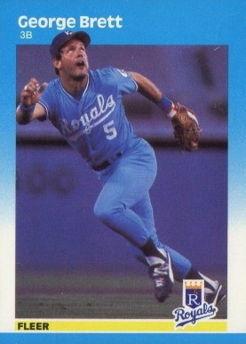 1987 Fleer George Brett #366 Baseball Card