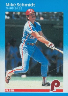 1987 Fleer Mike Schmidt #187 Baseball Card