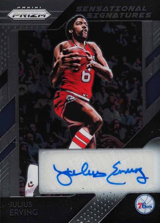 2018 Panini Prizm Sensational Signatures Julius Erving #SSJEV Basketball Card