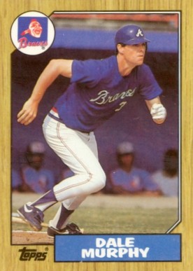 1987 Topps Tiffany Dale Murphy #490 Baseball Card
