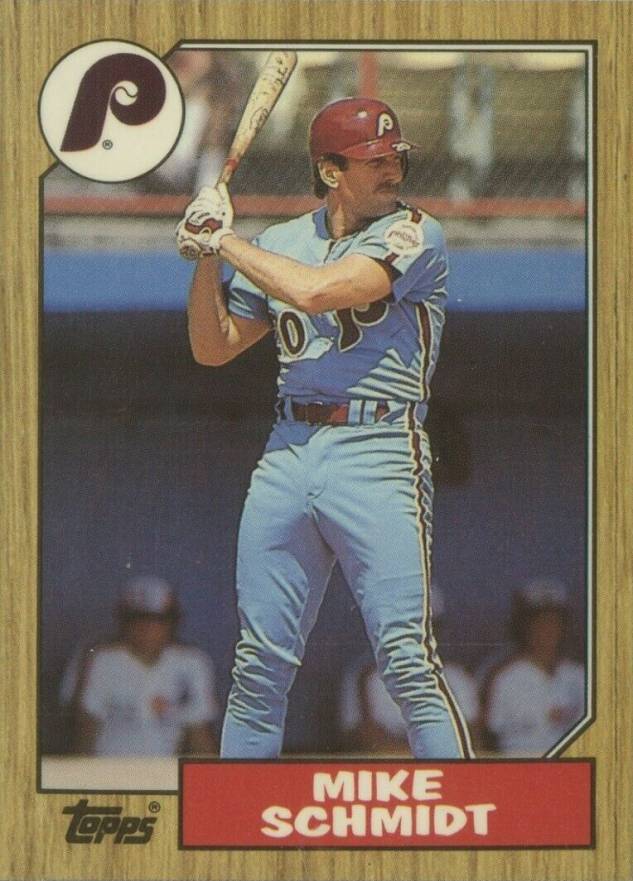 1987 Topps Tiffany Mike Schmidt #430 Baseball Card