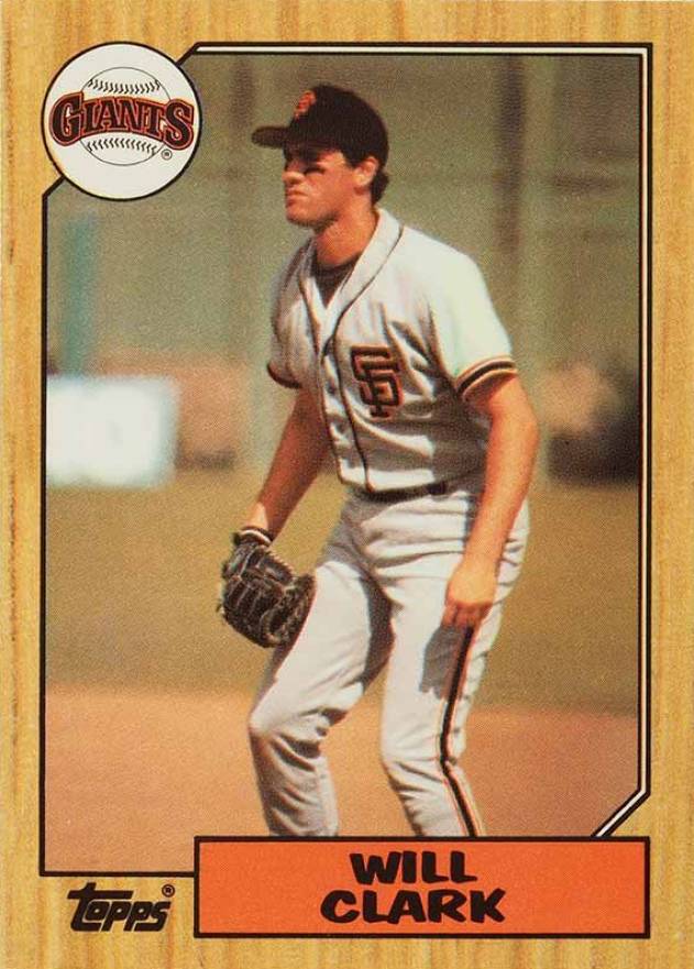 1987 Topps Tiffany Will Clark #420 Baseball Card
