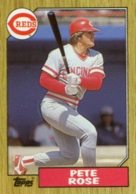 1987 Topps Tiffany Pete Rose #200 Baseball Card