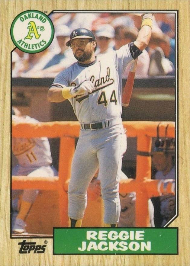 1987 Topps Traded Reggie Jackson #52T Baseball Card