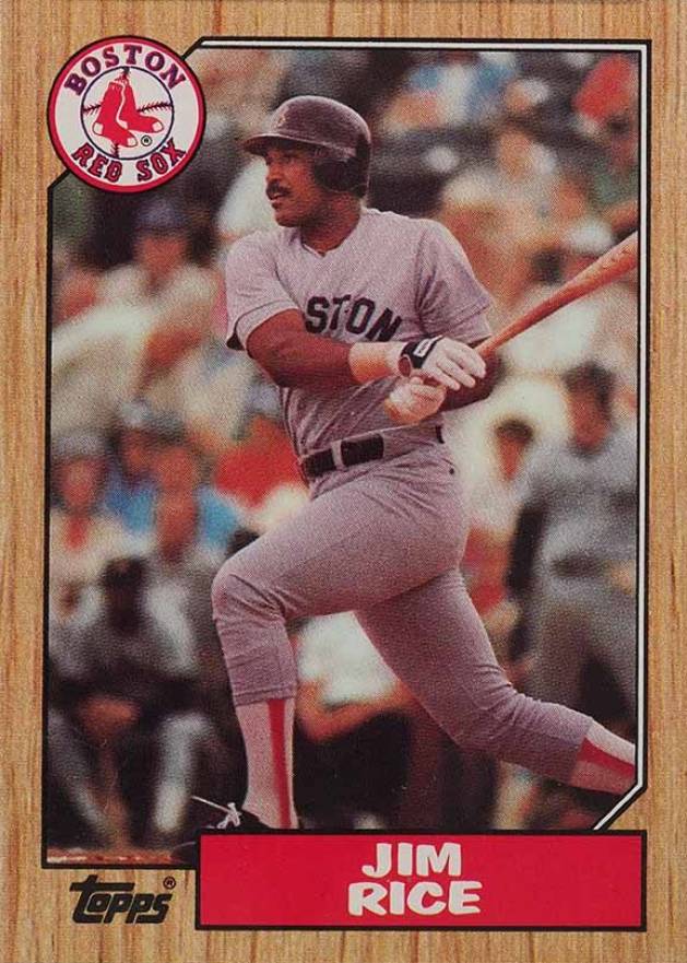 1987 Topps Jim Rice #480 Baseball Card