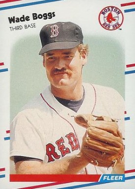 1988 Fleer Wade Boggs #345 Baseball Card
