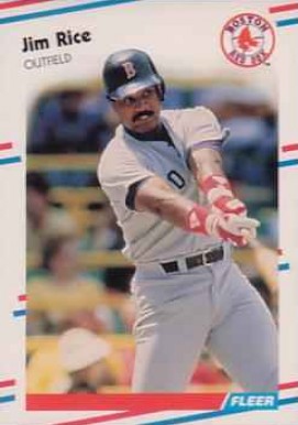 1988 Fleer Jim Rice #361 Baseball Card