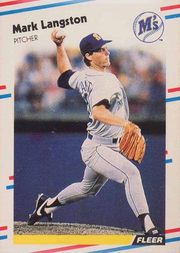 1988 Fleer Mark Langston #377 Baseball Card
