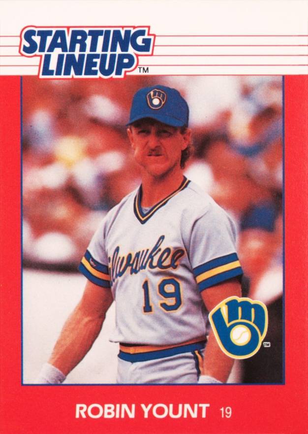 1988 Kenner Starting Lineup Robin Yount # Baseball Card