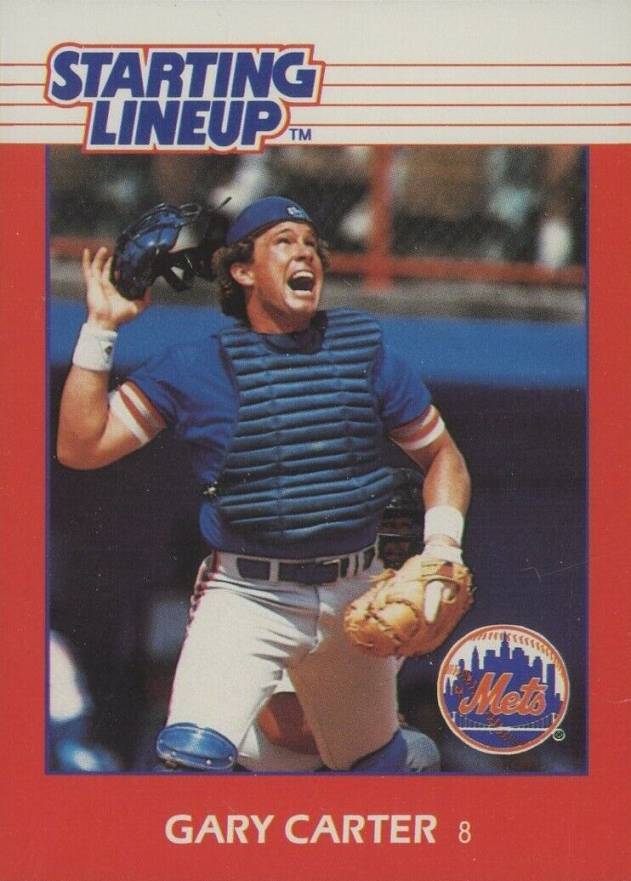1988 Kenner Starting Lineup Gary Carter # Baseball Card