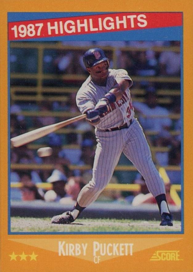 1988 Score Kirby Puckett #653 Baseball Card