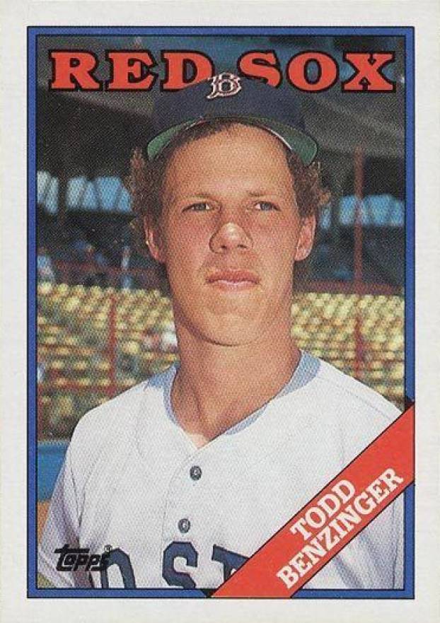 1988 Topps Todd Benzinger #96 Baseball Card