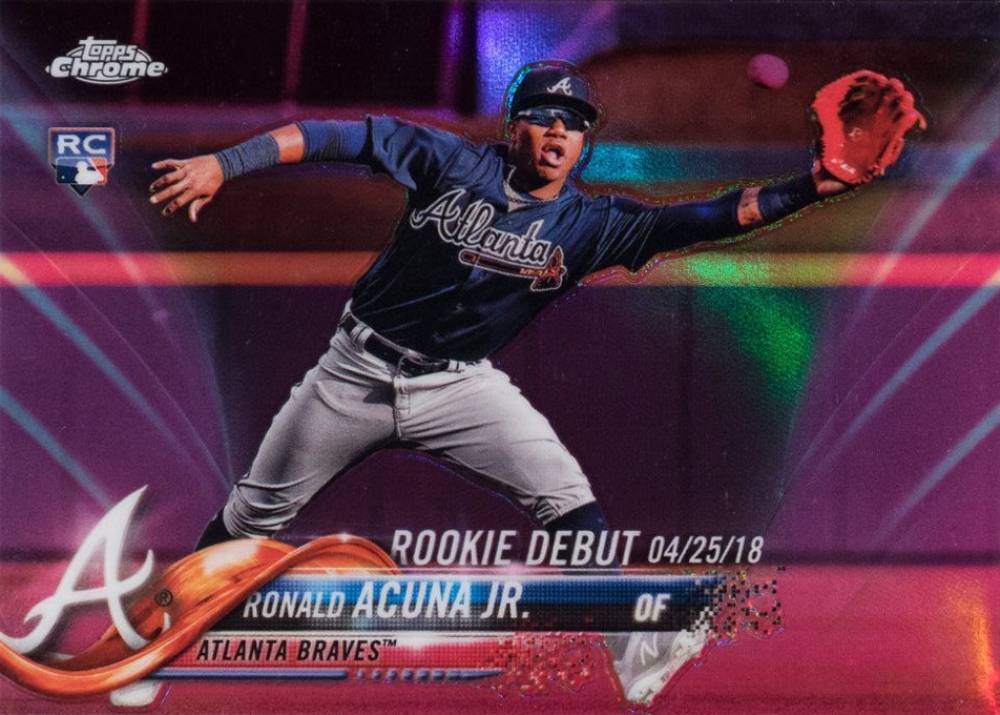 2018 Topps Chrome Update Ronald Acuna Jr. #HMT31 Baseball Card