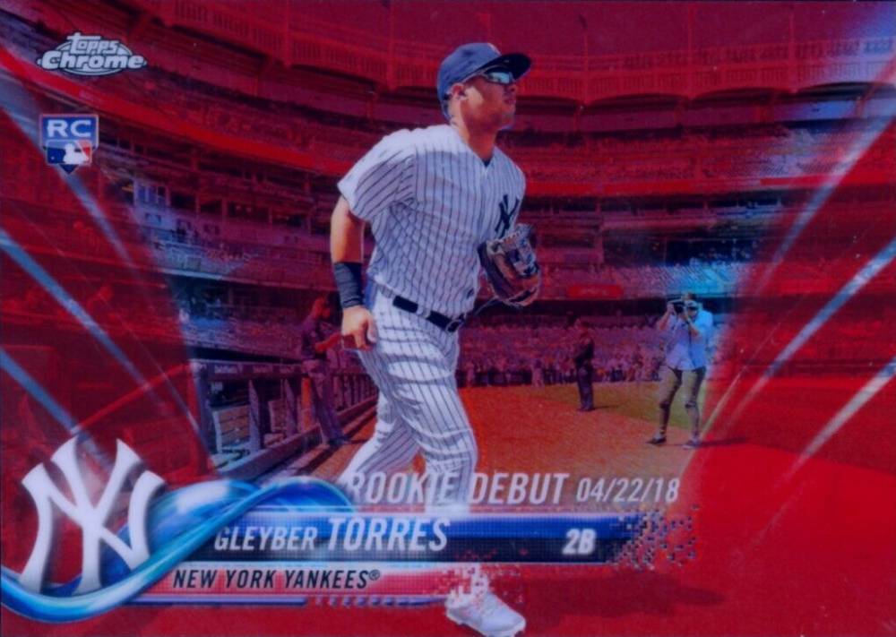 2018 Topps Chrome Update Gleyber Torres #HMT33 Baseball Card