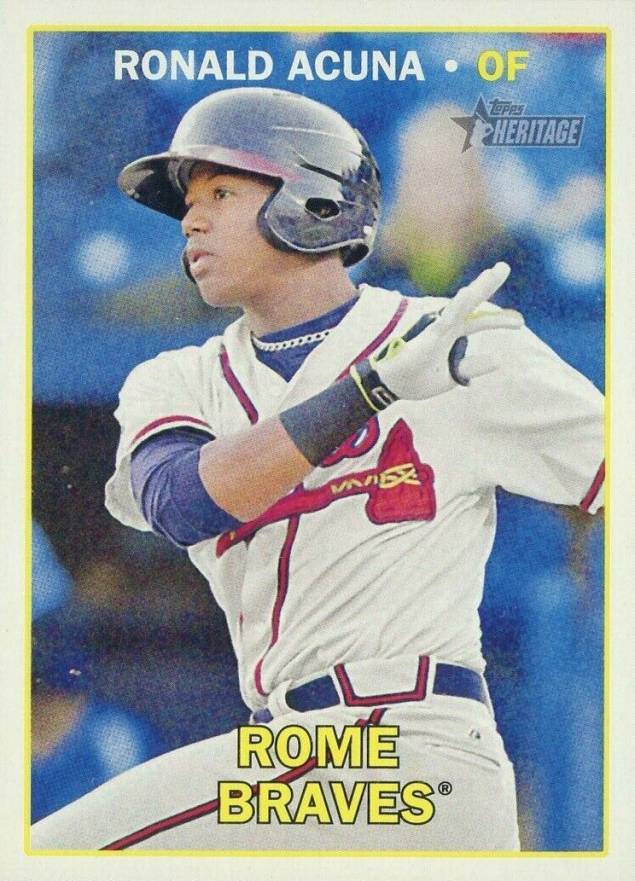 2016 Topps Heritage Minor League Ronald Acuna Jr. #165 Baseball Card