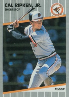 1989 Fleer Glossy Cal Ripken #617 Baseball Card