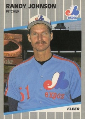 1989 Fleer Glossy Randy Johnson #381 Baseball Card