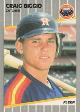 1989 Fleer Glossy Craig Biggio #353 Baseball Card
