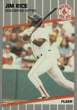1989 Fleer Glossy Jim Rice #97 Baseball Card