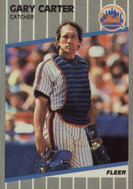 1989 Fleer Glossy Gary Carter #30 Baseball Card