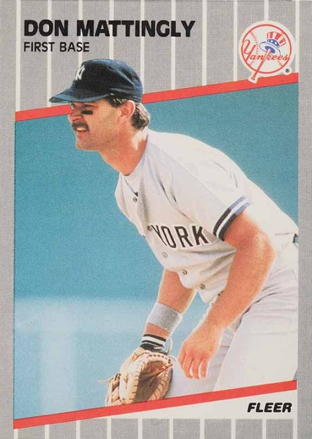 1989 Fleer Don Mattingly #258 Baseball Card