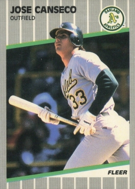 1989 Fleer Jose Canseco #5 Baseball Card
