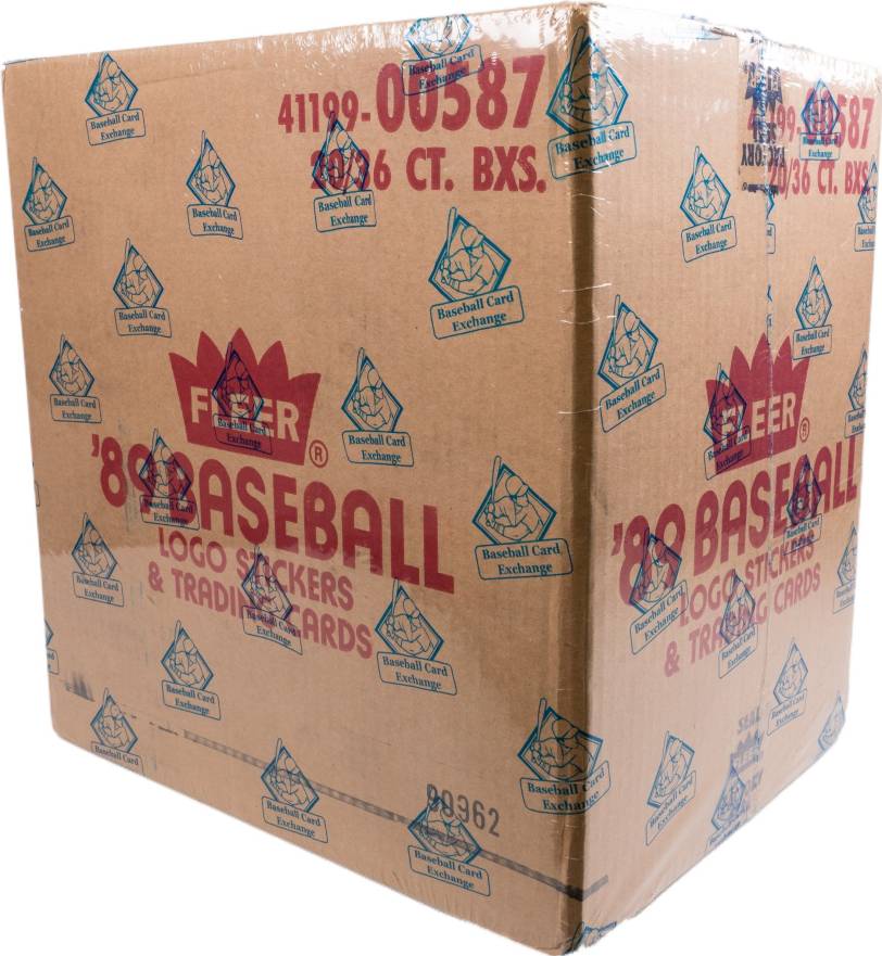 1989 Fleer Wax Pack Box Case #WPBC Baseball Card