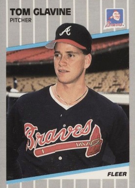 1989 Fleer Tom Glavine #591 Baseball Card