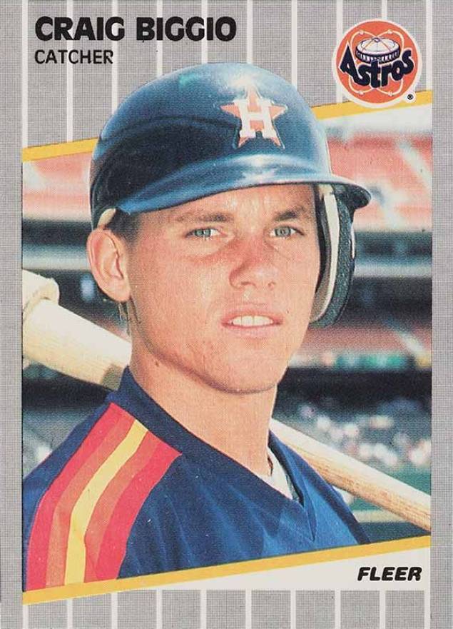 1989 Fleer Craig Biggio #353 Baseball Card