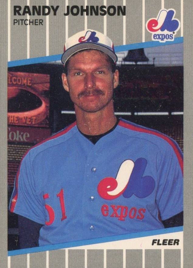 1989 Fleer Randy Johnson #381a Baseball Card