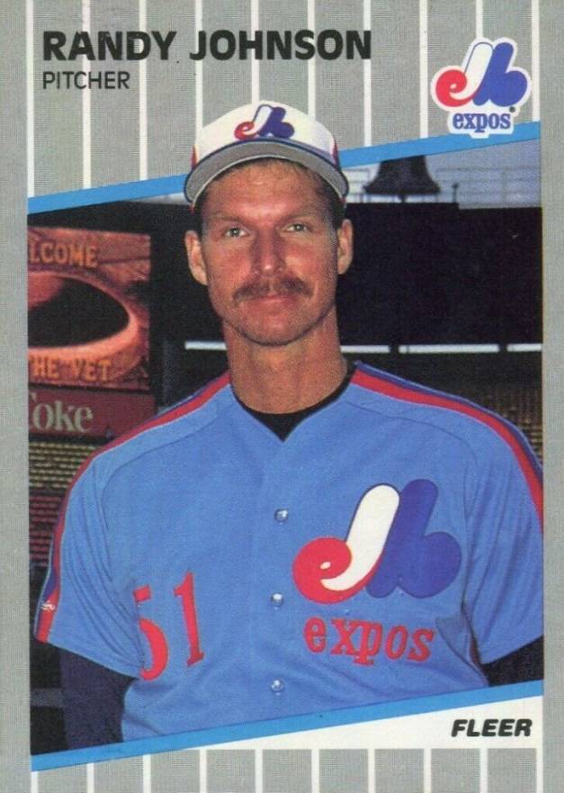 1989 Fleer Randy Johnson #381 Baseball Card