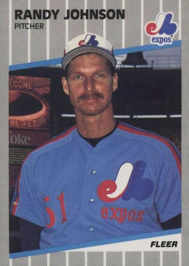 1989 Fleer Randy Johnson #381r Baseball Card
