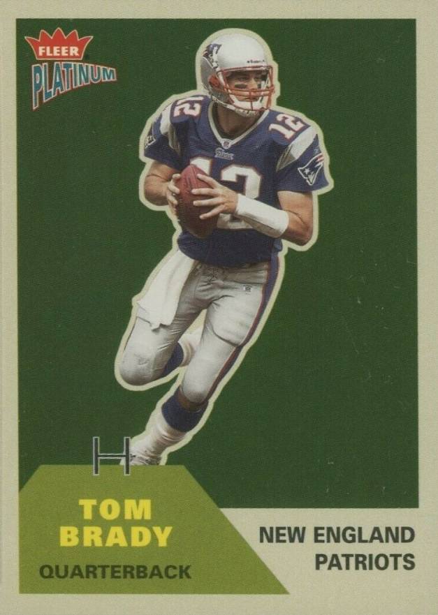 2002 Fleer Platinum Tom Brady #2 Football Card