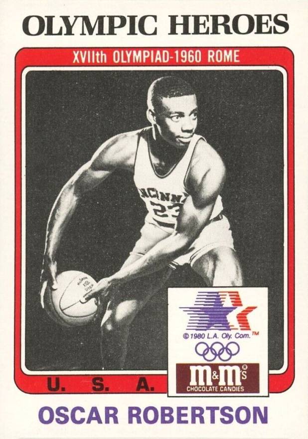 1983 Topps/M & M's Olympic Heroes Oscar Robertson #33 Basketball Card