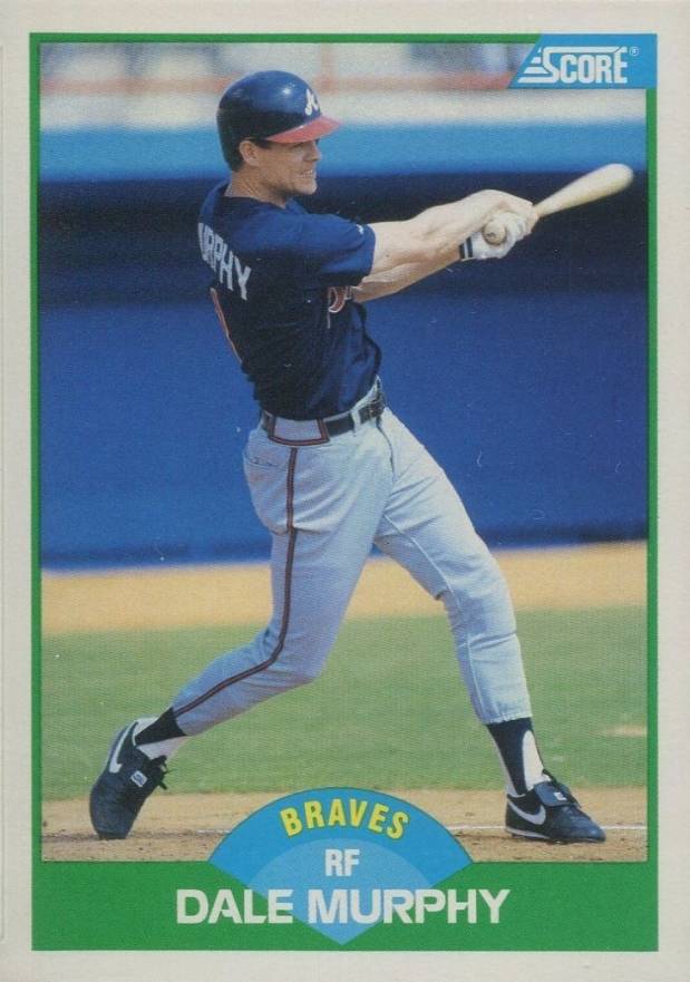 1989 Score Dale Murphy #30 Baseball Card