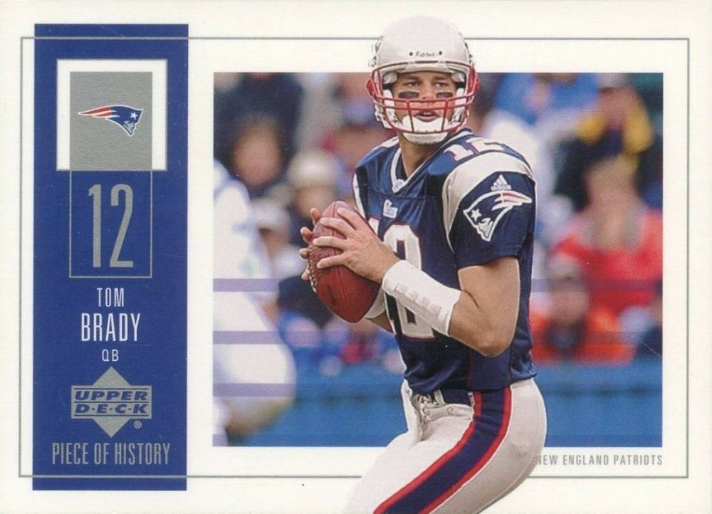 2002 Upper Deck Piece of History Tom Brady #58 Football Card