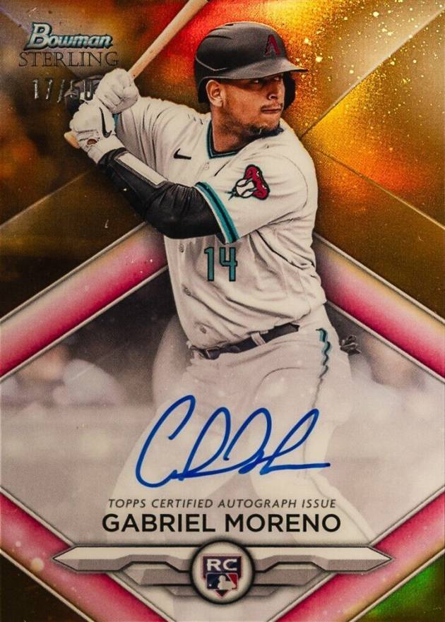 2023 Bowman Sterling Rookie Autographs Gabriel Moreno #RAGM Baseball Card