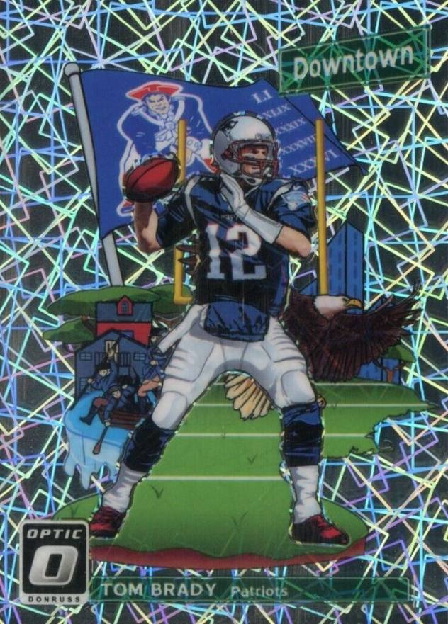 2018 Panini Donruss Optic Downtown Tom Brady #DT1 Football Card