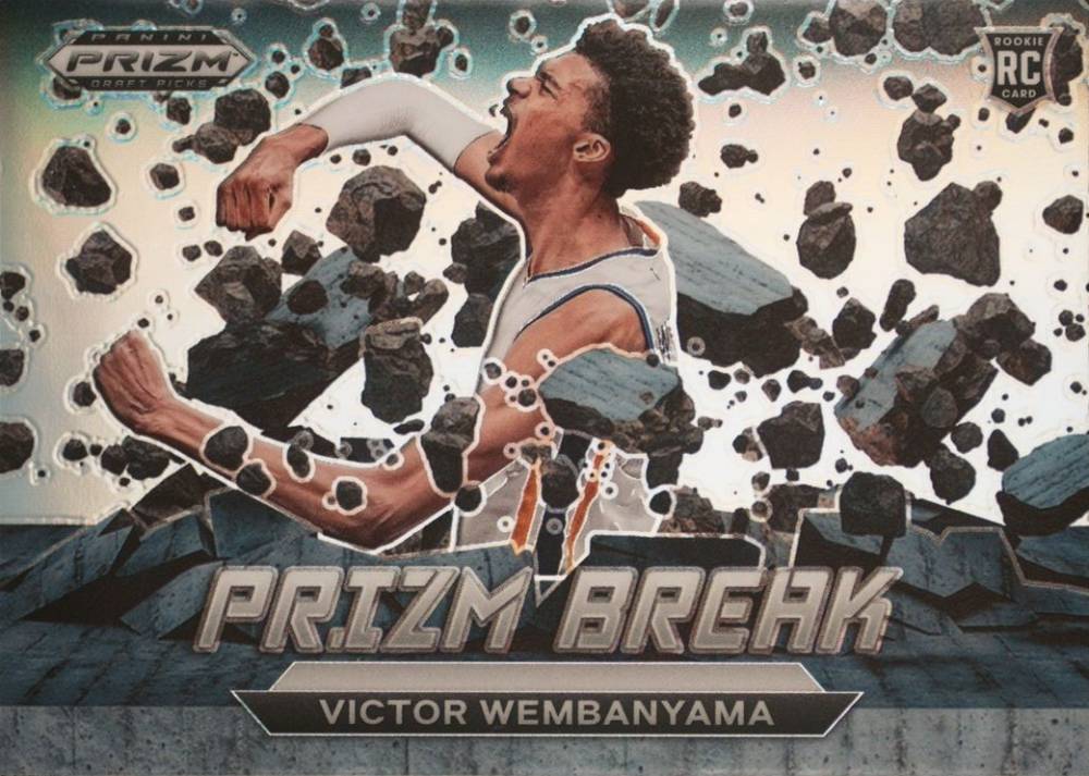 2023 Panini Prizm Draft Picks Prizm Break Victor Wembanyama #1 Basketball Card