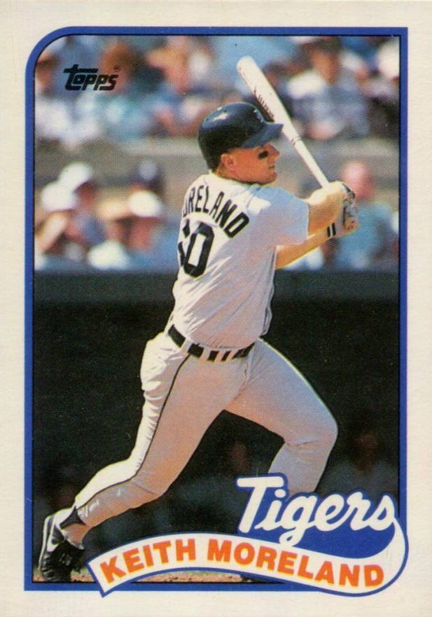 1989 Topps Traded Keith Moreland #83T Baseball Card