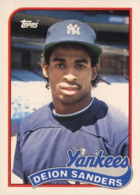 1989 Topps Traded Deion Sanders #110T Baseball Card