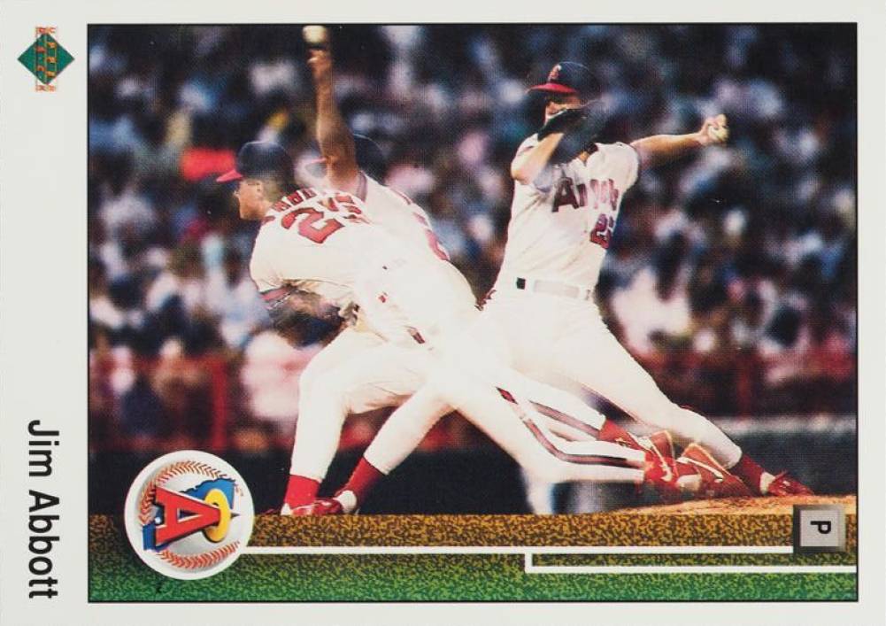 1989 Upper Deck Jim Abbott #755 Baseball Card