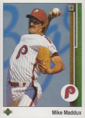 1989 Upper Deck Mike Maddux #338 Baseball Card