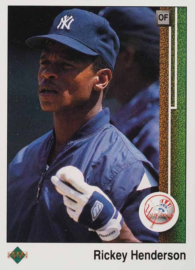 1989 Upper Deck Rickey Henderson #210 Baseball Card